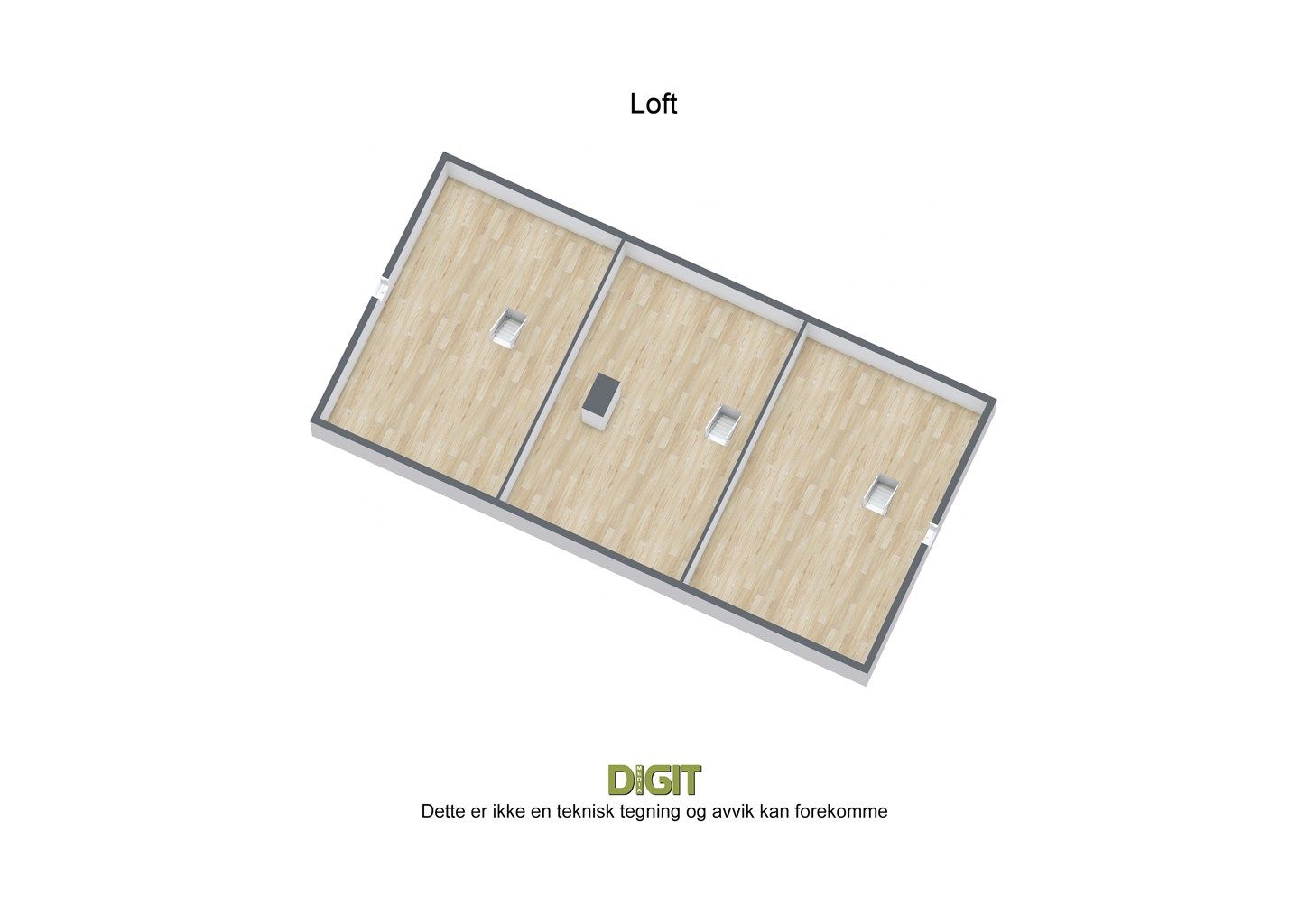 Hadelandsveien 1062-1068 - 3D - Loft