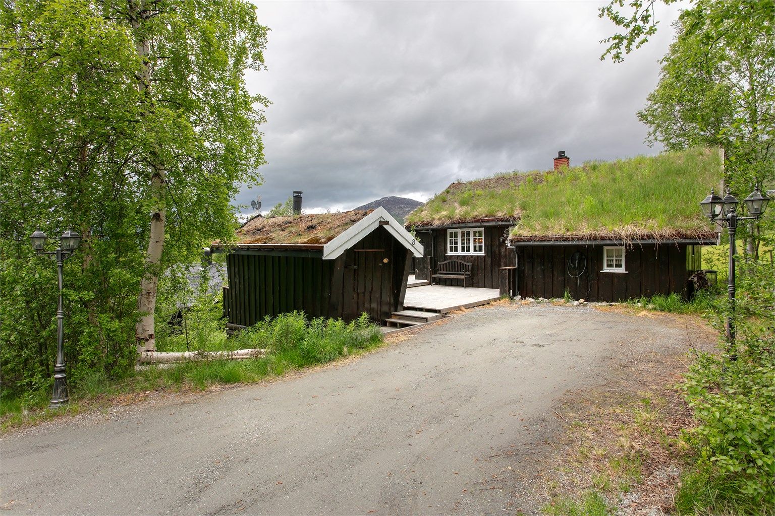 Eiendommen har installert ladeboks for elbil.
