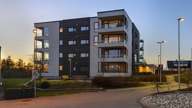 Goaleitet borettslag består av 40 leiligheter fordelt på to blokker.