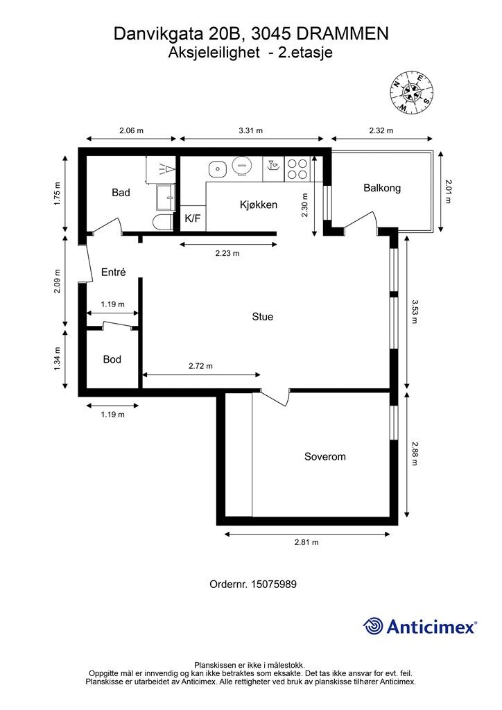 Plantegning 2.etasje