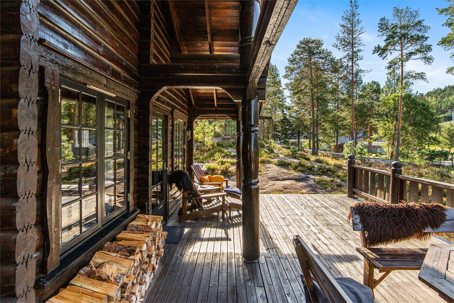 Hytten er bygget i 2006 og er på 73kvm BRA-i