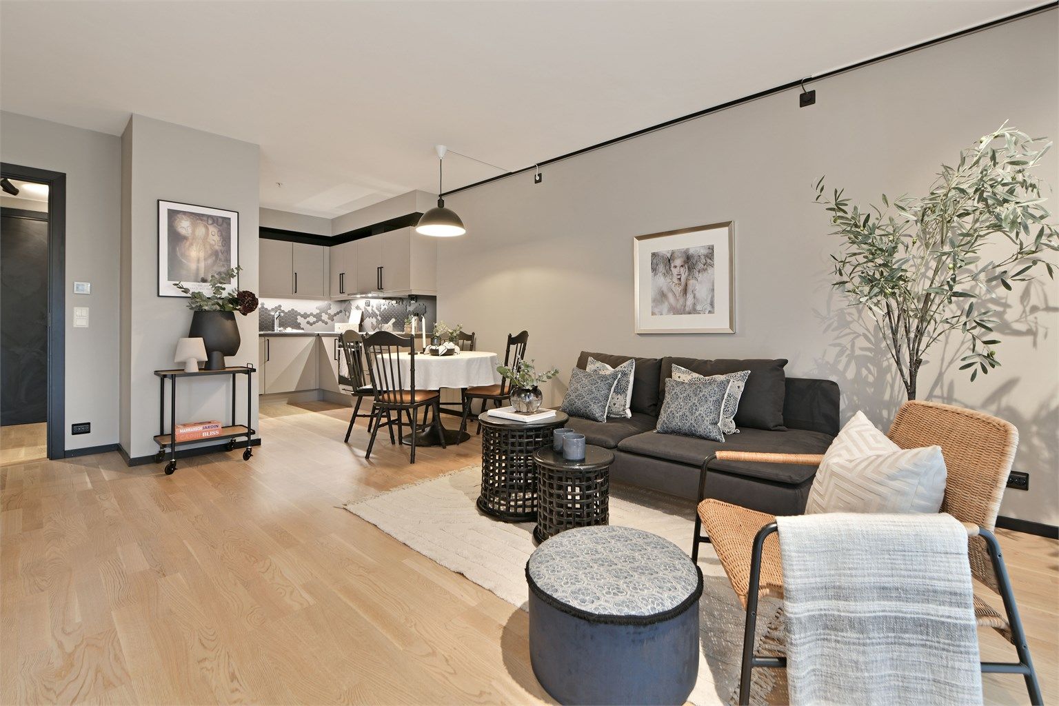 Stue/kjøkken- pen stue med åpen kjøkkenløsning