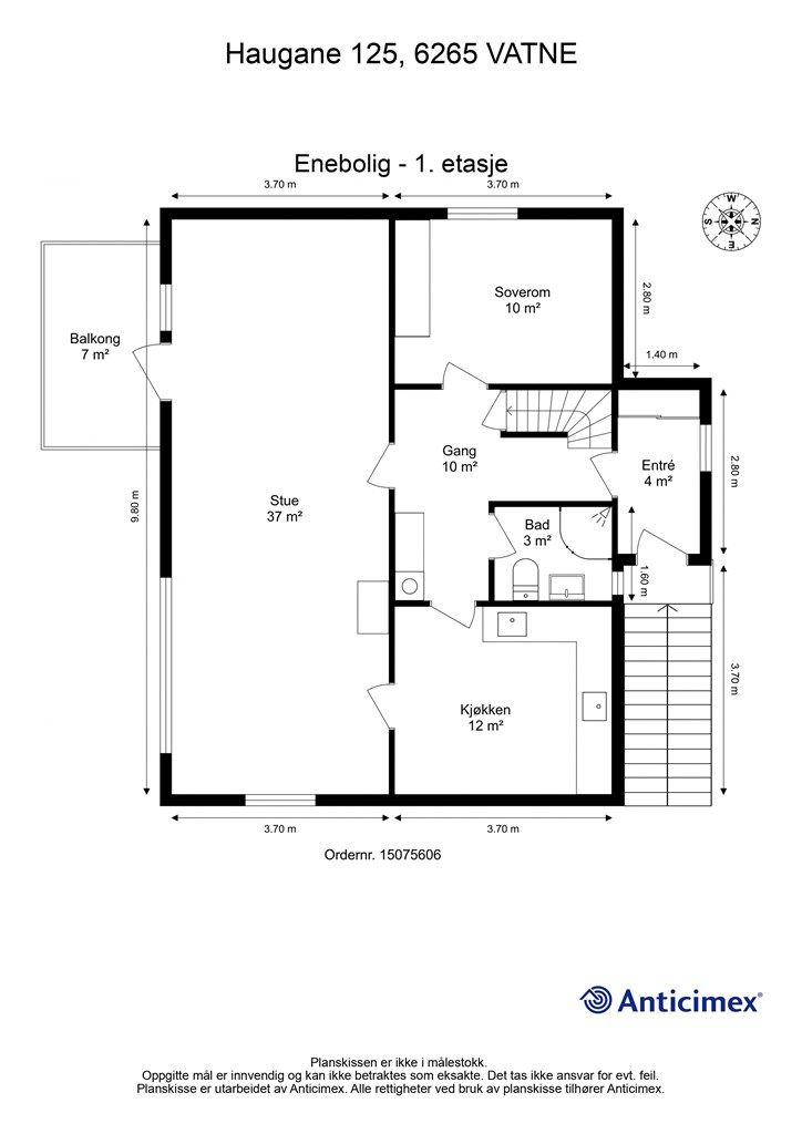 Plantegning 1. etasje 