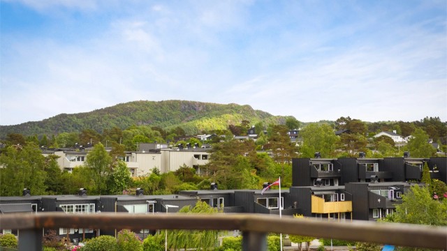 Strålende utsikt mot fin natur og nærområdet