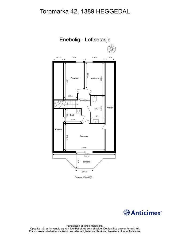 Plantegning loftsetasje