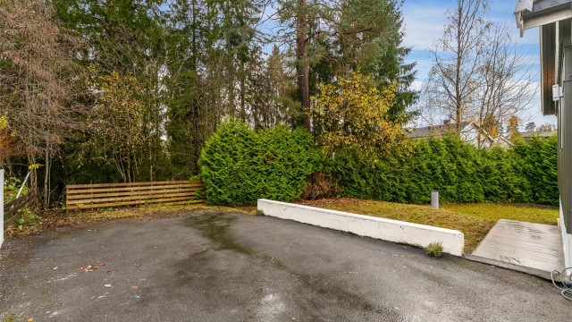 Asfaltert uteområde.