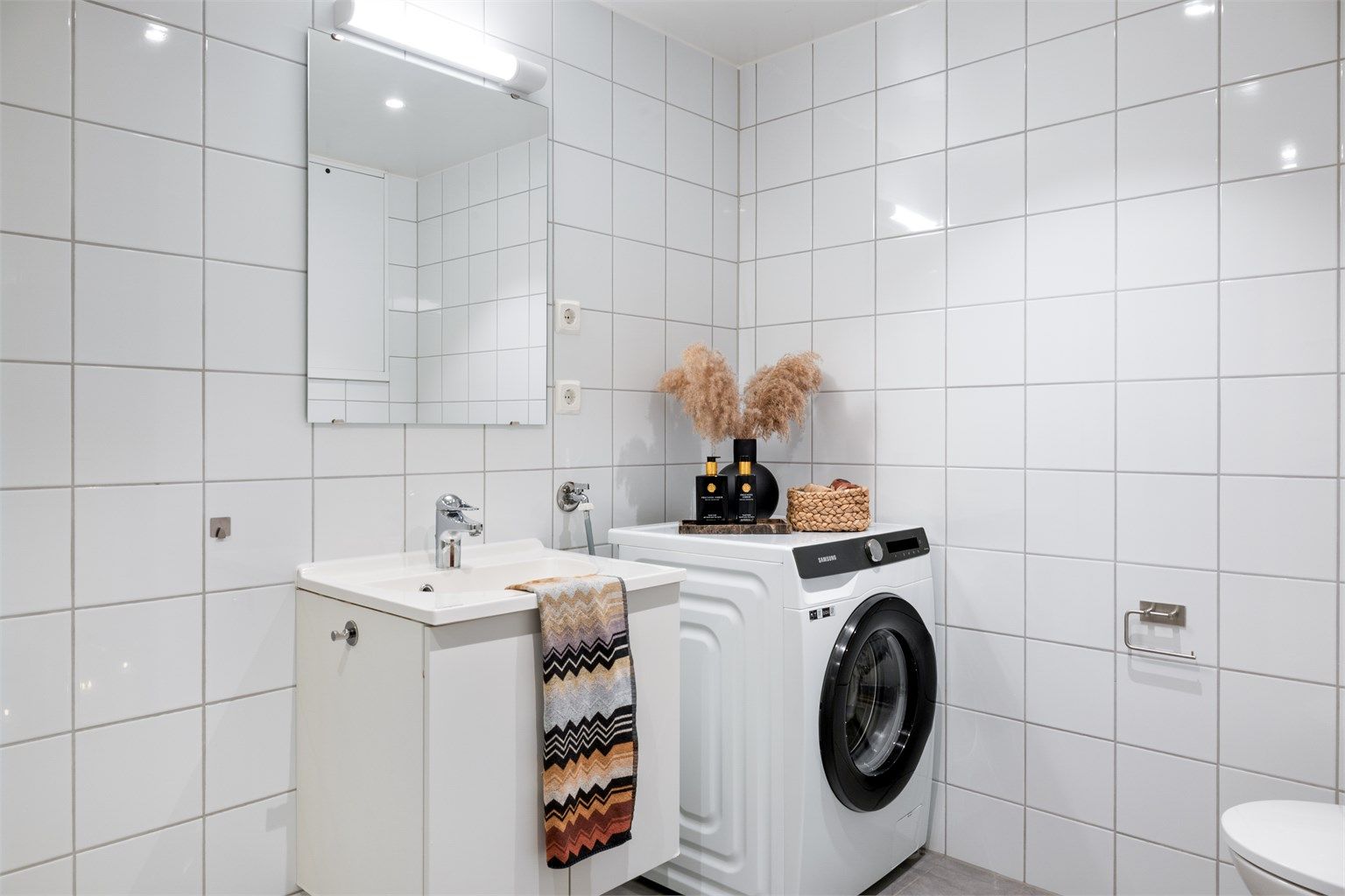 Badet har en fin størrelse. 