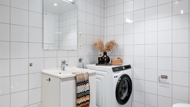 Badet har en fin størrelse.