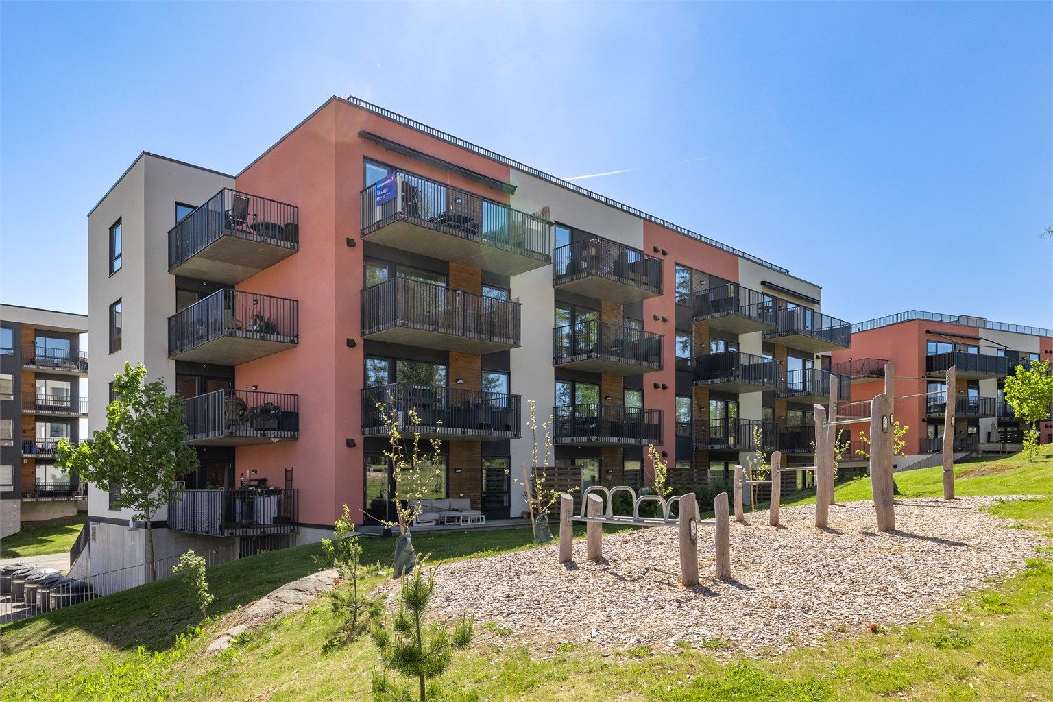 Bygget er oppført i 2020 og leiligheten ligger i 3. etasje med heisadkomst