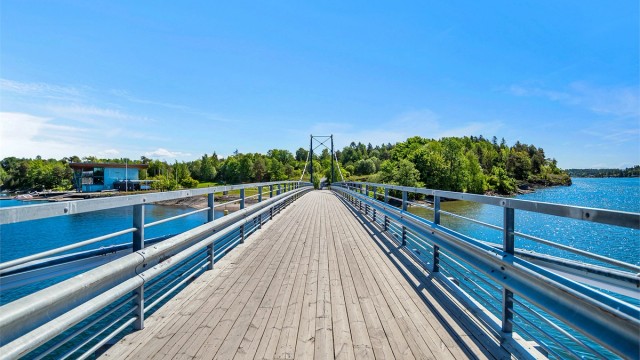 Gangavstand til Kadettangen og Kalvøya