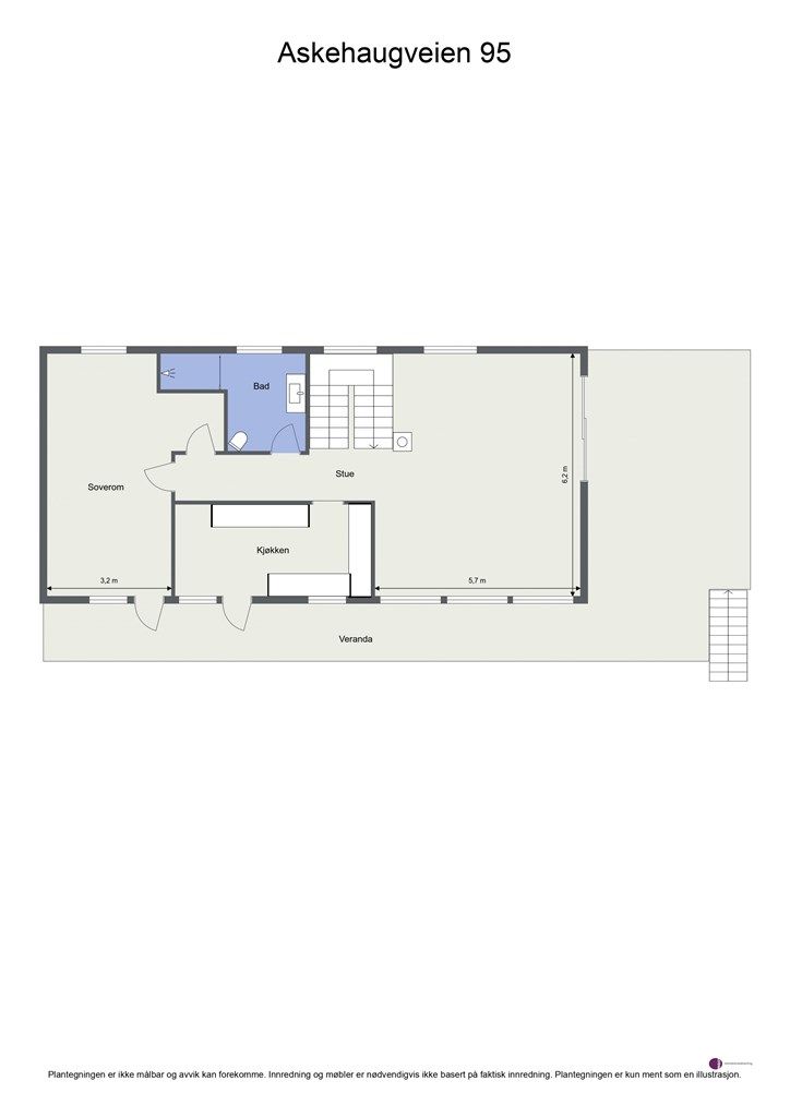 Plantegning 1. etasje/overetasje 