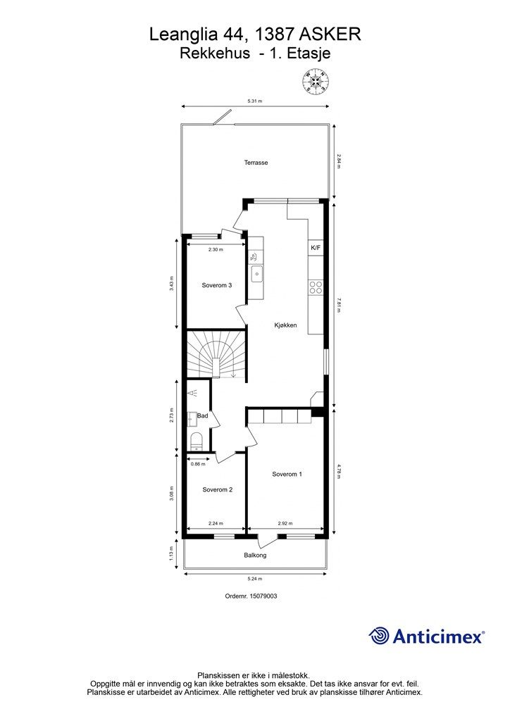 Plantegning - 1. Etasje