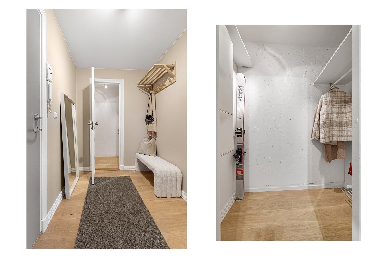 Den innvendige boden er romslig og gir fleksible oppbevaringsløsninger.