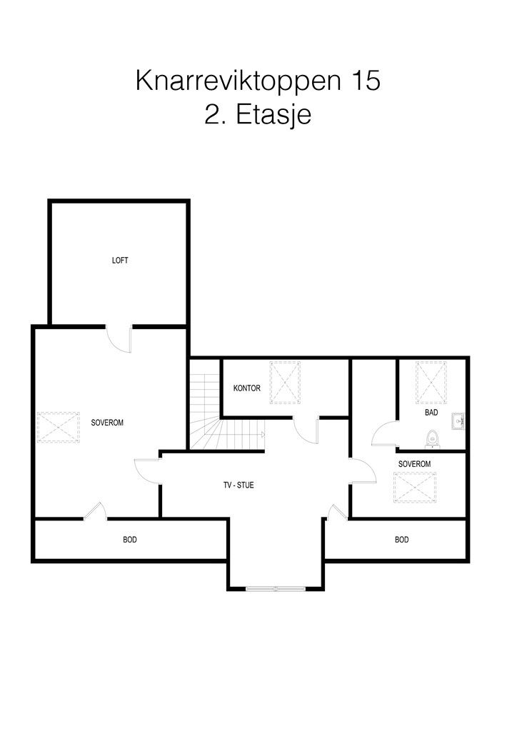 Plantegning 2 etg
