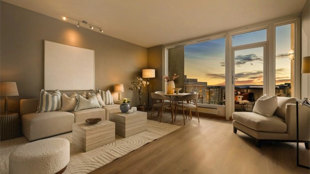 Lys og gjennomgående 3-roms selveierleilighet i 6. etasje - høyt og fritt beliggende i Nydalen! Foto: Trond Walsø / Walso Work