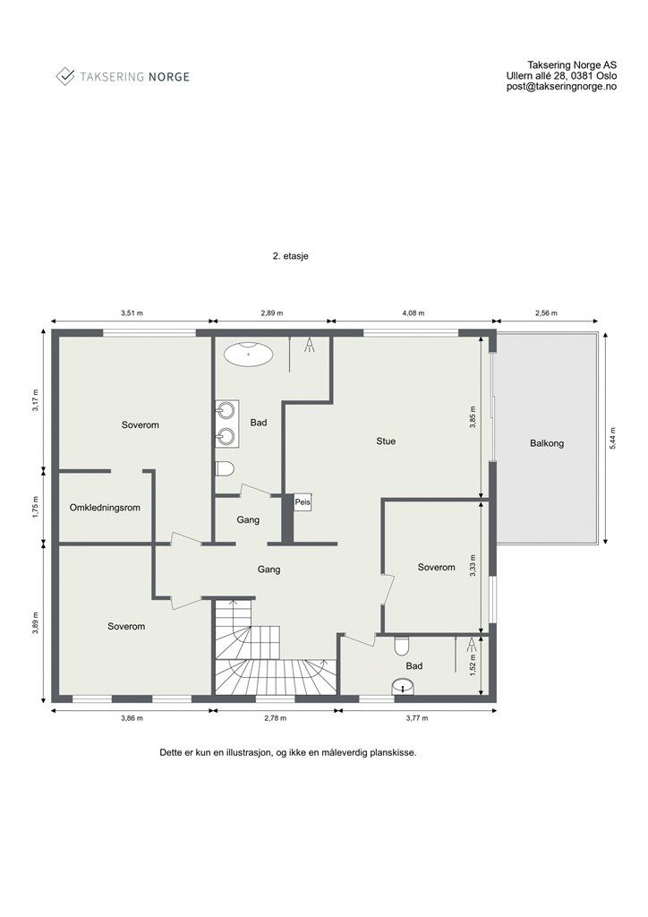Plantegning 2. etasje