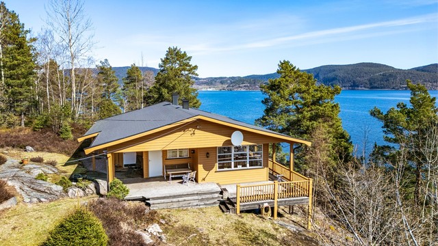 Hytta ble tilbygget i 2002.