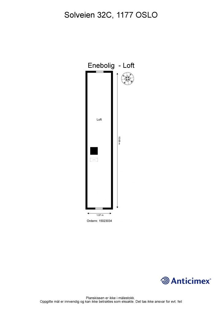Stort lagringsloft i huset