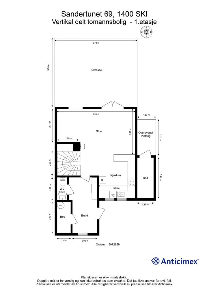 Plantegning - 1. etasje