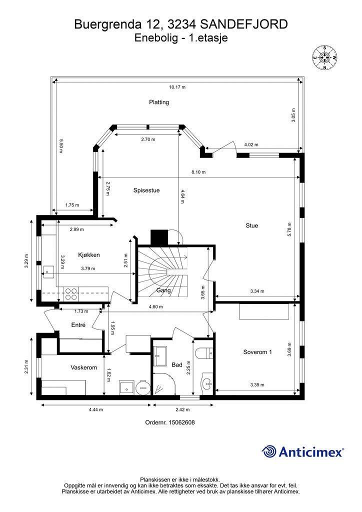 Plantegning 1. etasje
