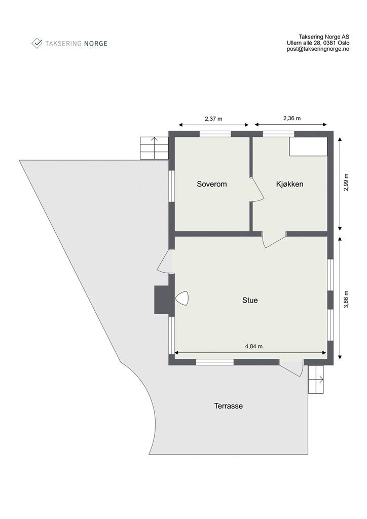 Plantegning fritidsbolig