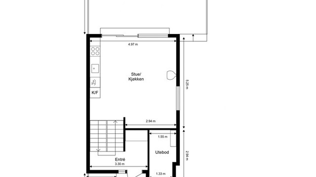 Planløsning 1.etasje