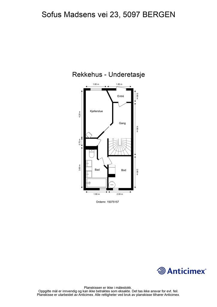 - Plantegning underetasje -
