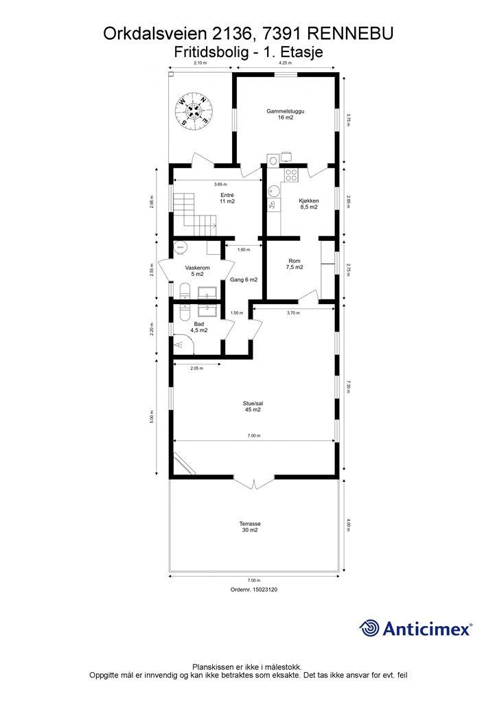 Planskisse første etasje