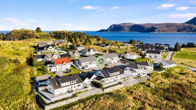 Dronebilde over boligområdet
