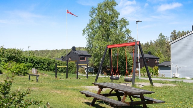 Herlige uteområder på området - masse barnefamilier i området
