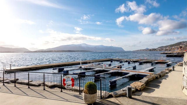 Småbåthavn like ved eiendommen