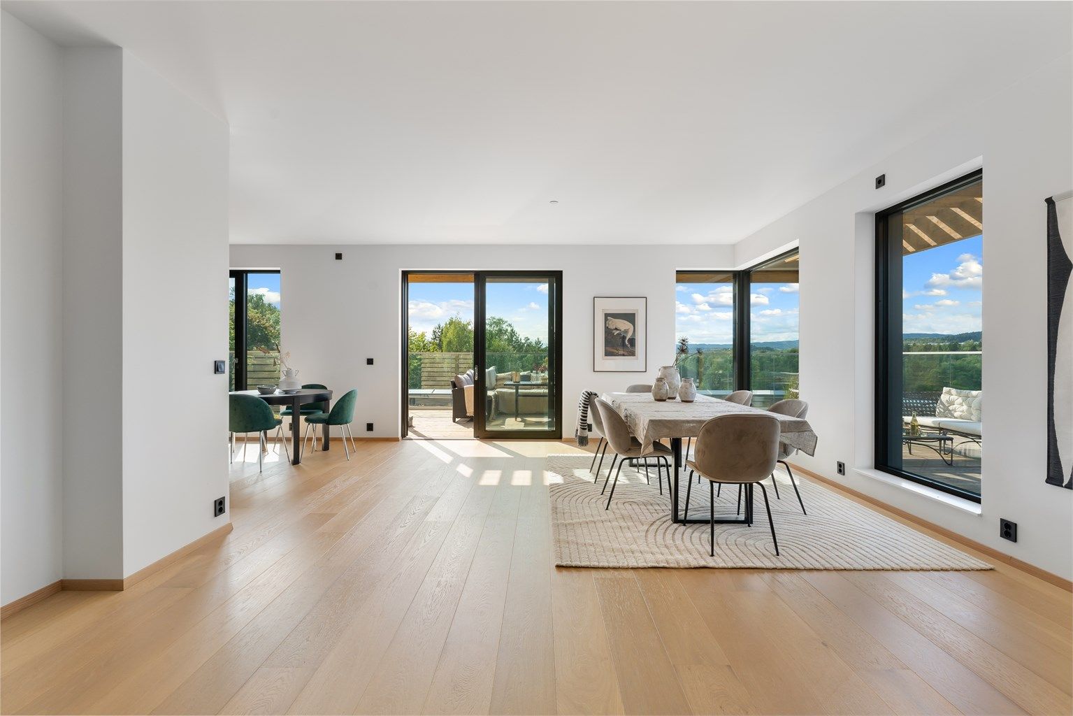 Flott og innbydende stue av god størrelse