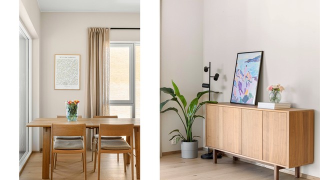 Den gode planløsningen gjør at stue/kjøkken kan innredes i flere soner.