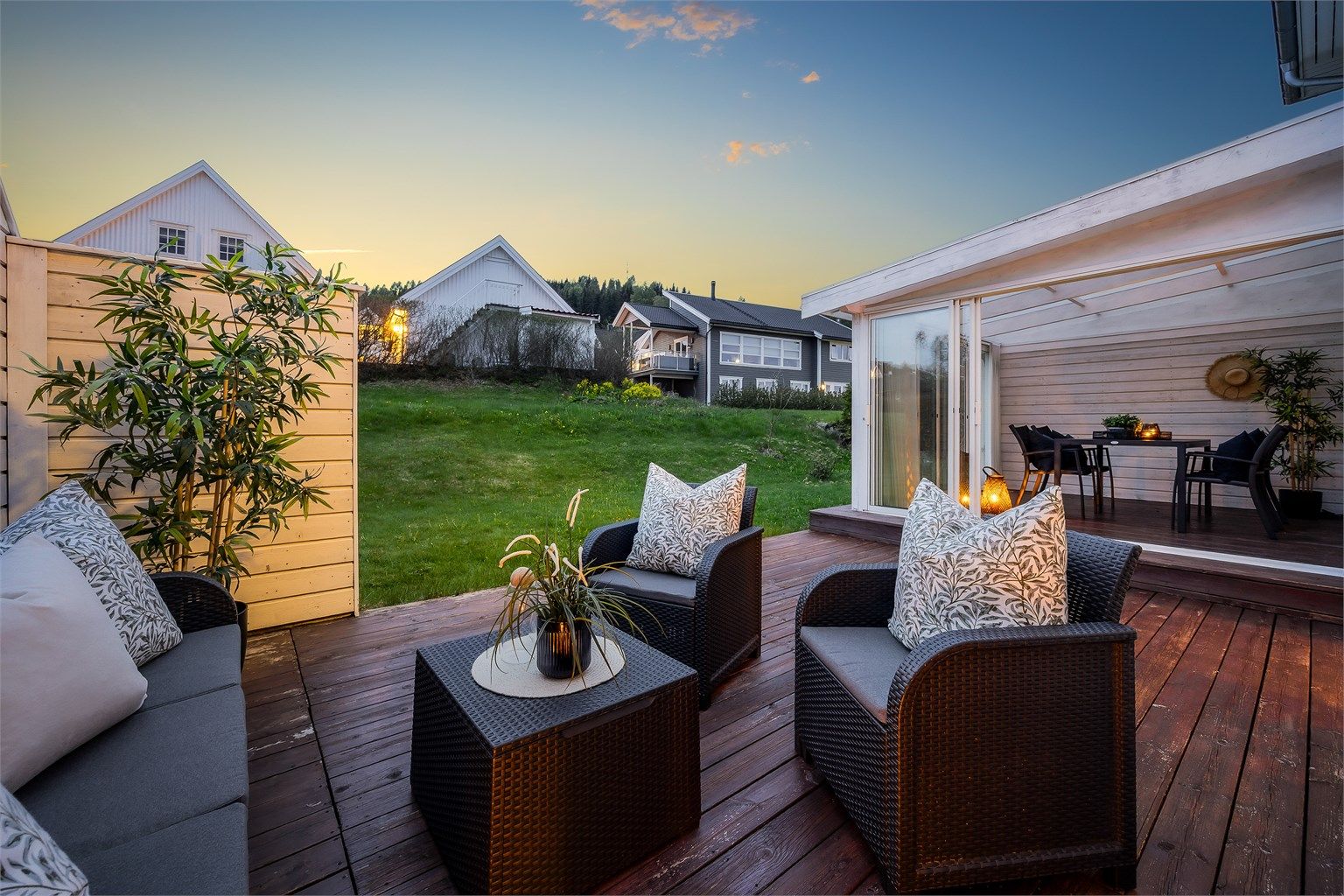 Lun og hyggelig terrasse. Fotograf: Stine Prøitz Jørgensen. 