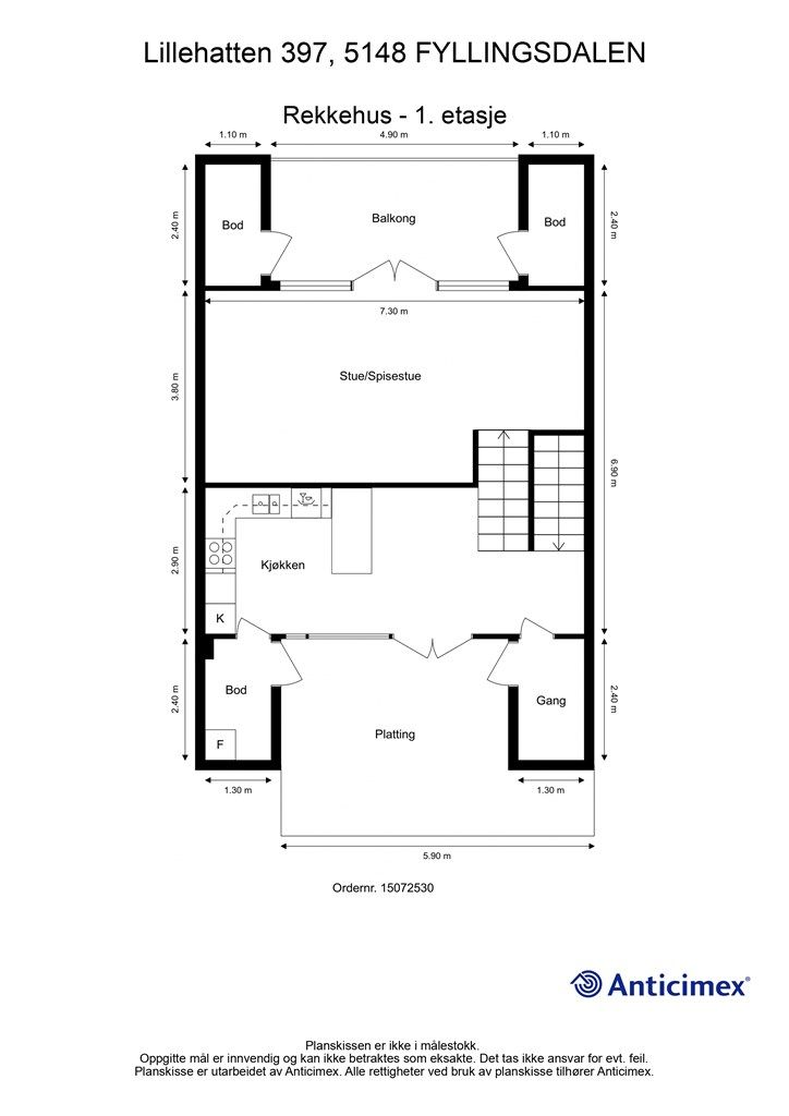 Plantegning- 1. etasje