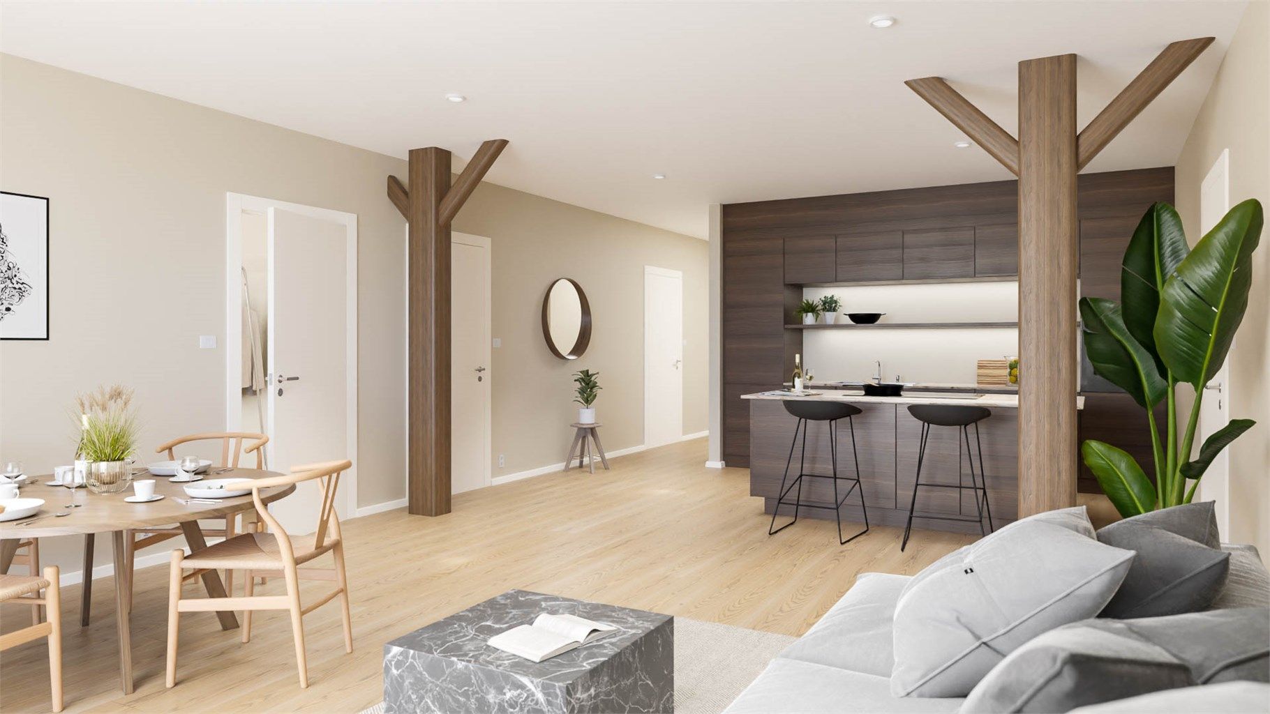 Illustrasjon fra leilighet 3A