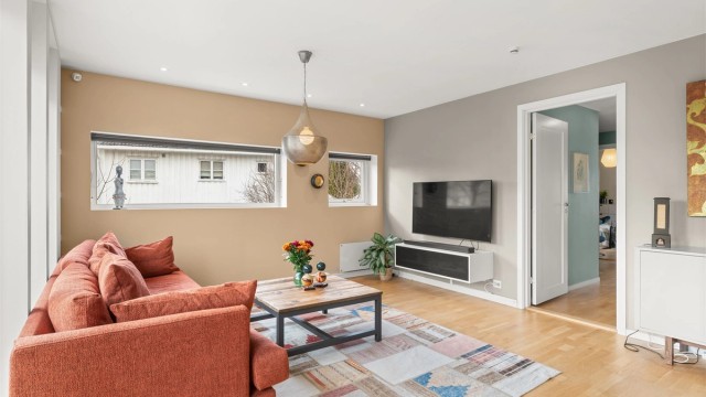 Rommet har en god og funksjonell planløsning.