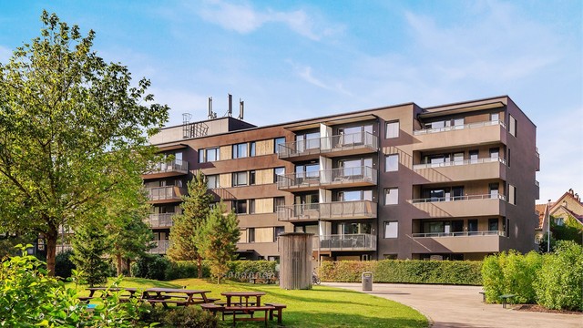 Svært attraktiv og frodig beliggenhet i ettertraktede Marienfryd sameie!