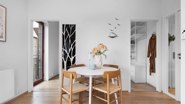 Leiligheten har et såkalt "Laila" soverom med to dører inn