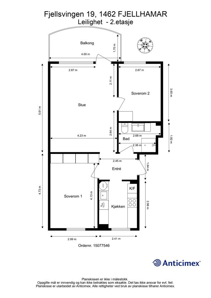 Plantegning 2.etasje.