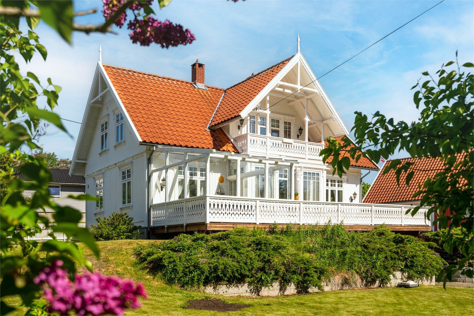 Boligen er opprinnelig fra 1928, men ble møysommelig restaurert i tidsrommet 1995-2000. Fotograf Stian Pendrup