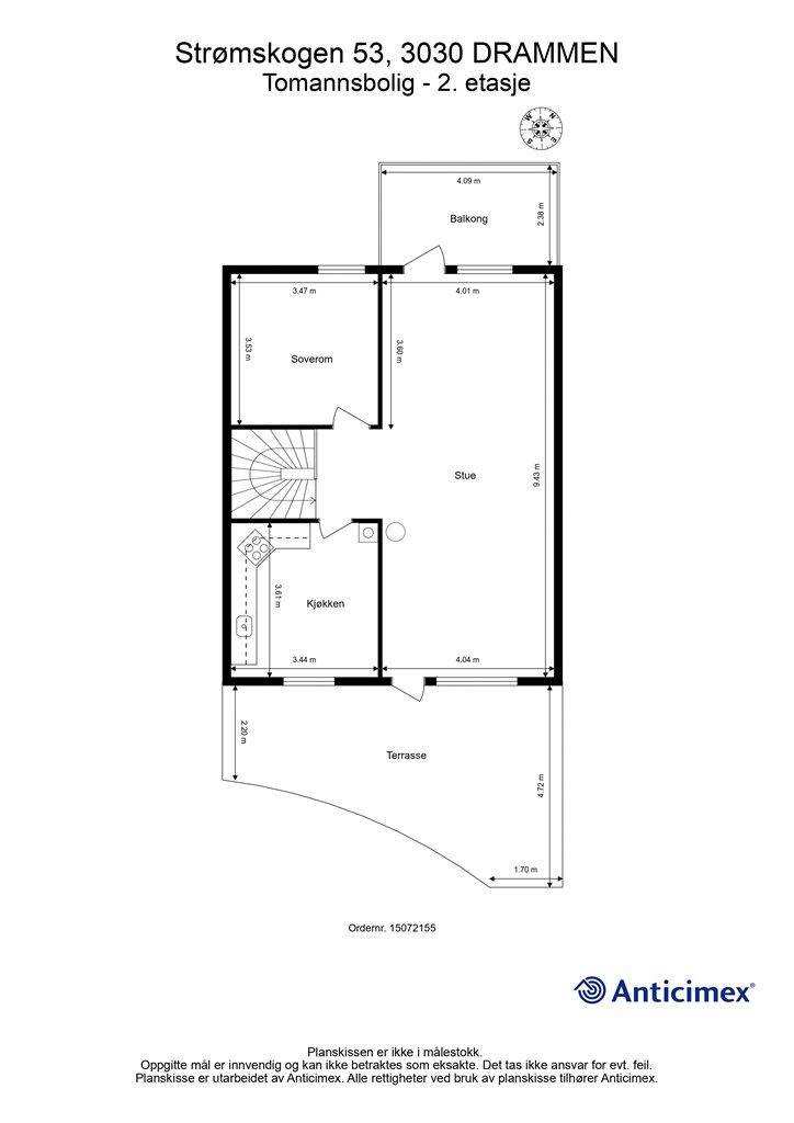 Plantegning- 2. etasje