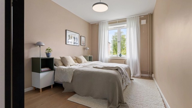 Hovedsoverom - Flott soverom med fine farger