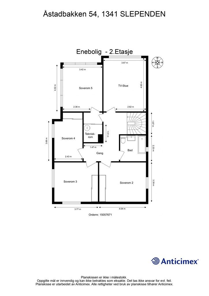 Plantegning etasje 2