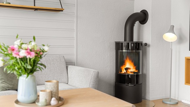 Peisen byr på både varme og hygge i vintermånedene