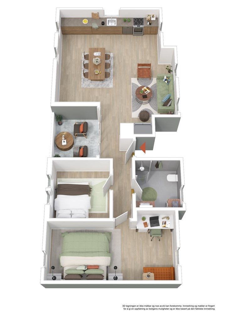 Plantegning - 3D