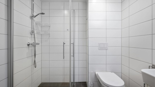 Pent flislagt bad på 2,9 kvm