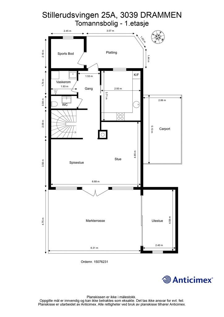Plantegning - 1. etasje