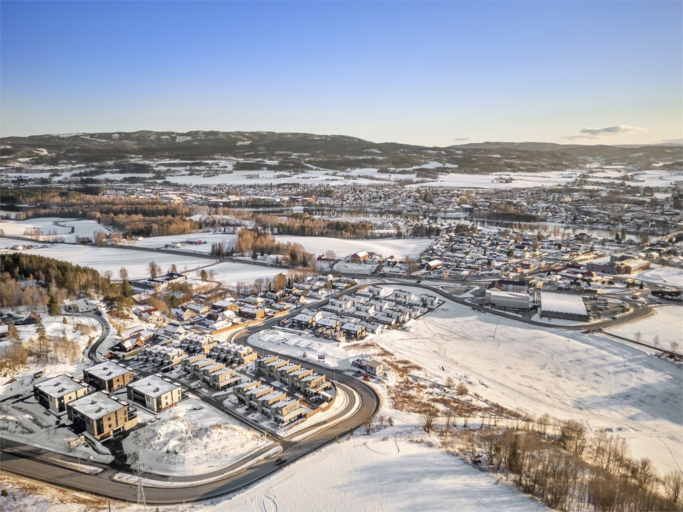 Rolig og barnevennlig område med kort vei å gå til barnehage og marka