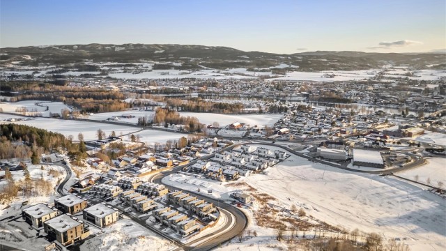 Rolig og barnevennlig område med kort vei å gå til barnehage og marka